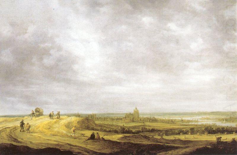 Jan van Goyen Rivierlandschap met gezicht op Arnhem. oil painting picture